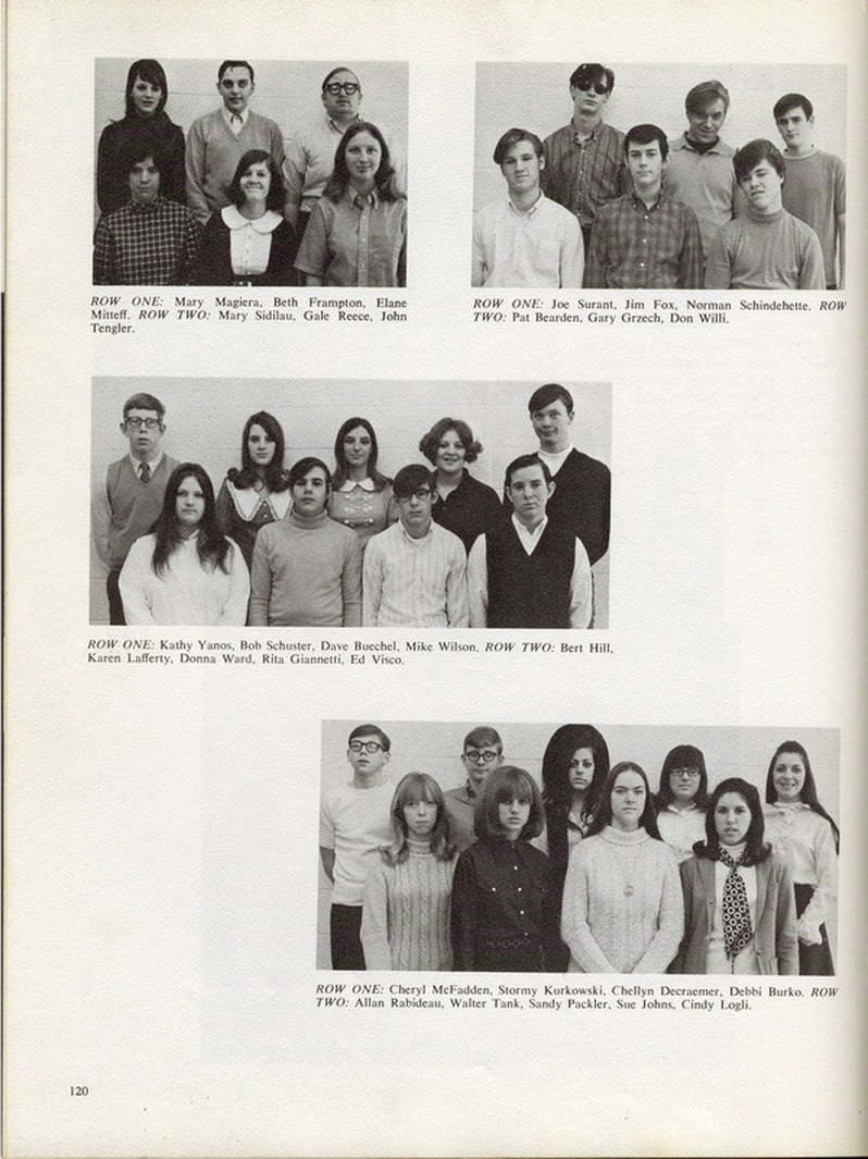 1970 Yearbook Sophomores Center Line High School Memories